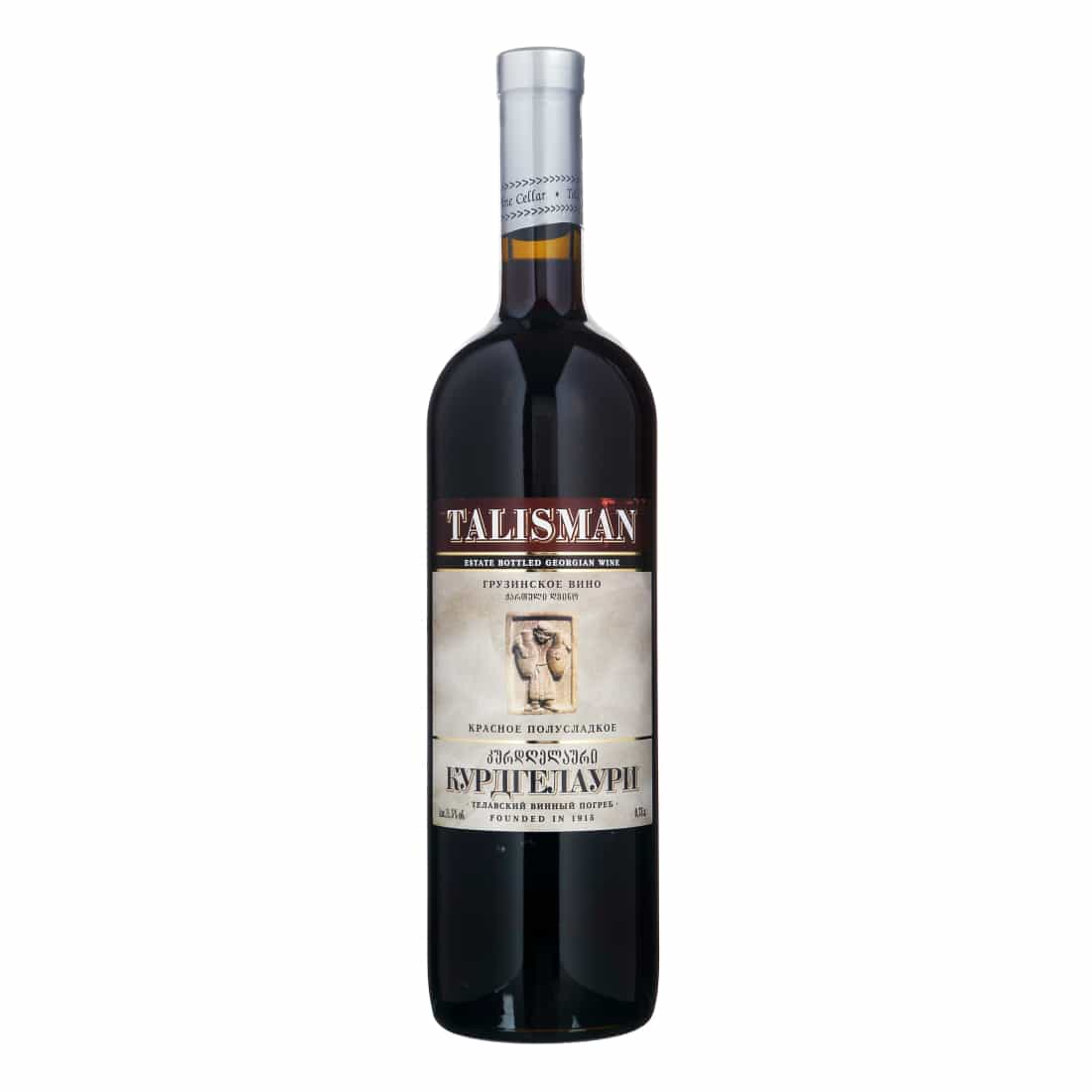Raudonasis pus.saldus vynas TALISMAN, 0,75l