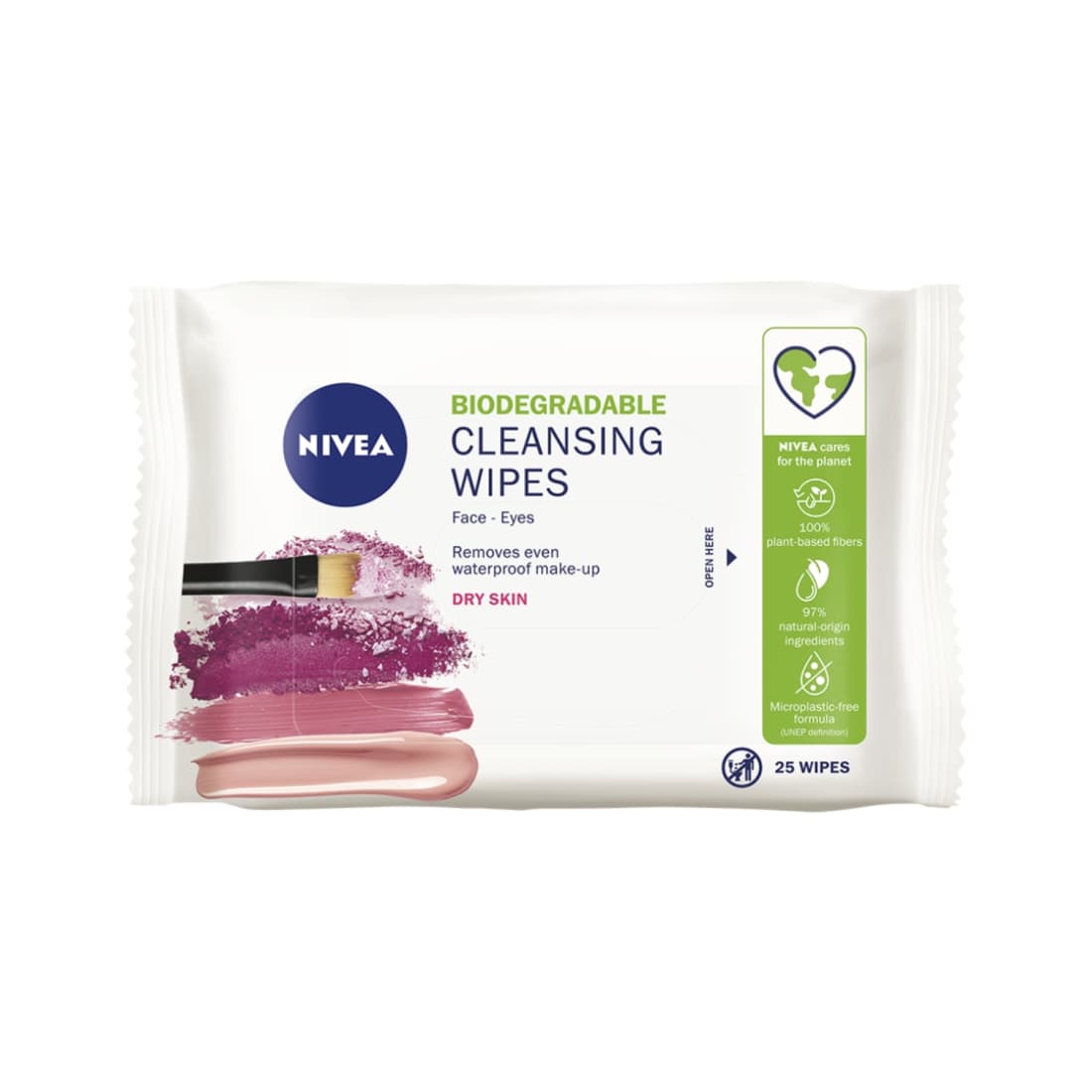 Makiažo valymo servetėlės NIVEA AQUA, 25vnt.