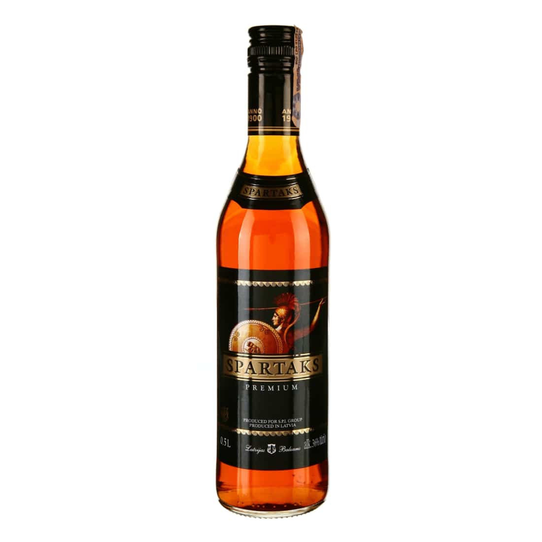 Spiritinis gėrimas SPARTAKS Premium,36%, 0,5l