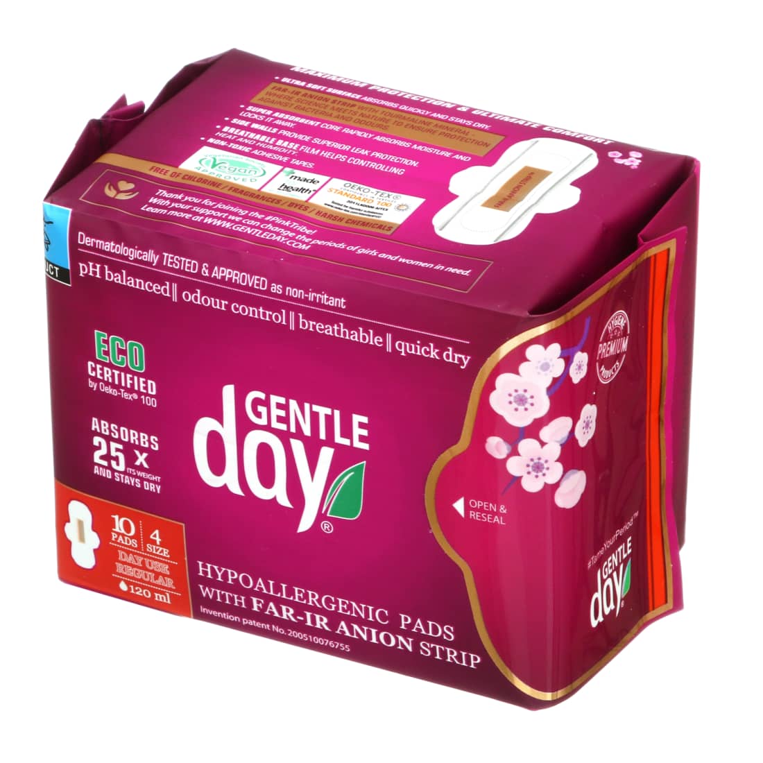 Ekolog. dieniniai paketai GENTLE DAY, 10vnt.