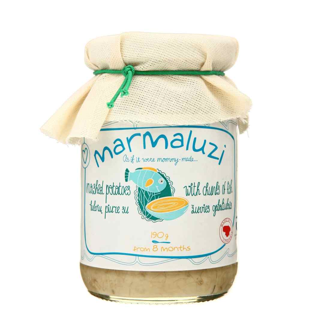 Bulvių piurė žuvų gabal. MARMALUZI, 190 g