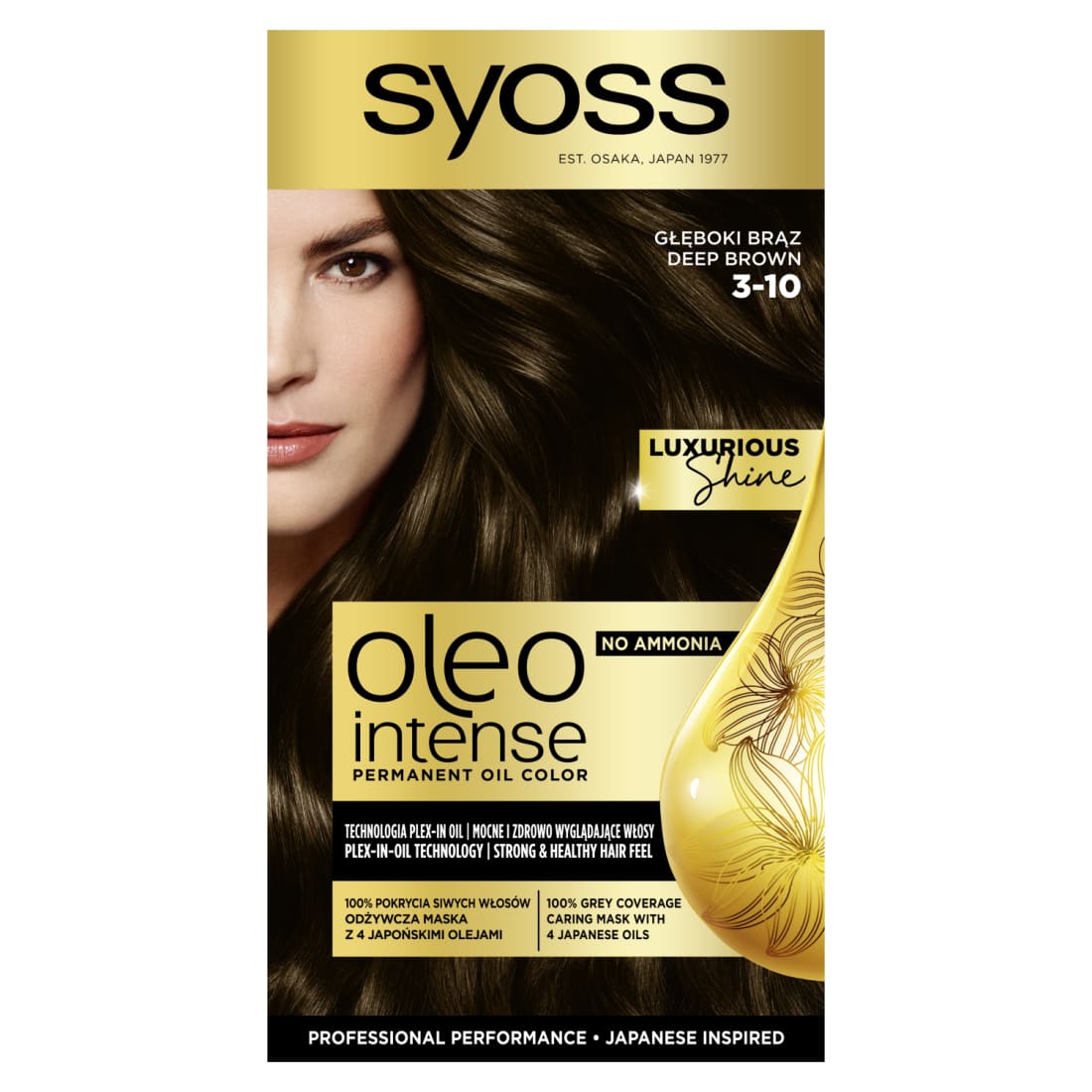 Plaukų dažai SYOSS OLEO INTENSE, Nr.3-10