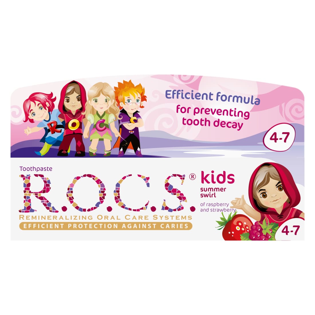 Vaikiška dantų pasta R.O.C.S. 4–7m., 35ml