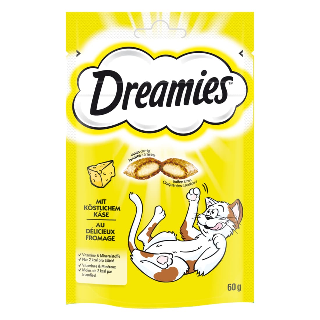 Skanėstas katėms su sūriu DREAMIES, 60 g