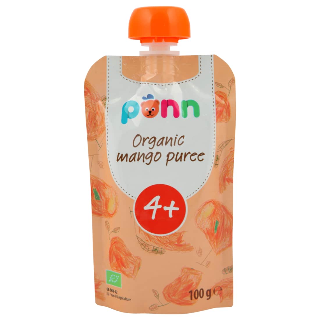 Ekolog. mangų tyrelė PONN, nuo 4 mėn, 100 g