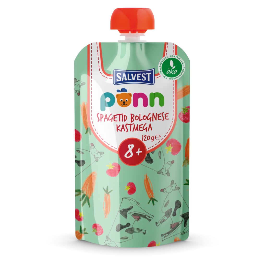 Ekol. makar. su Bolonijos padažu PONN, 120 g