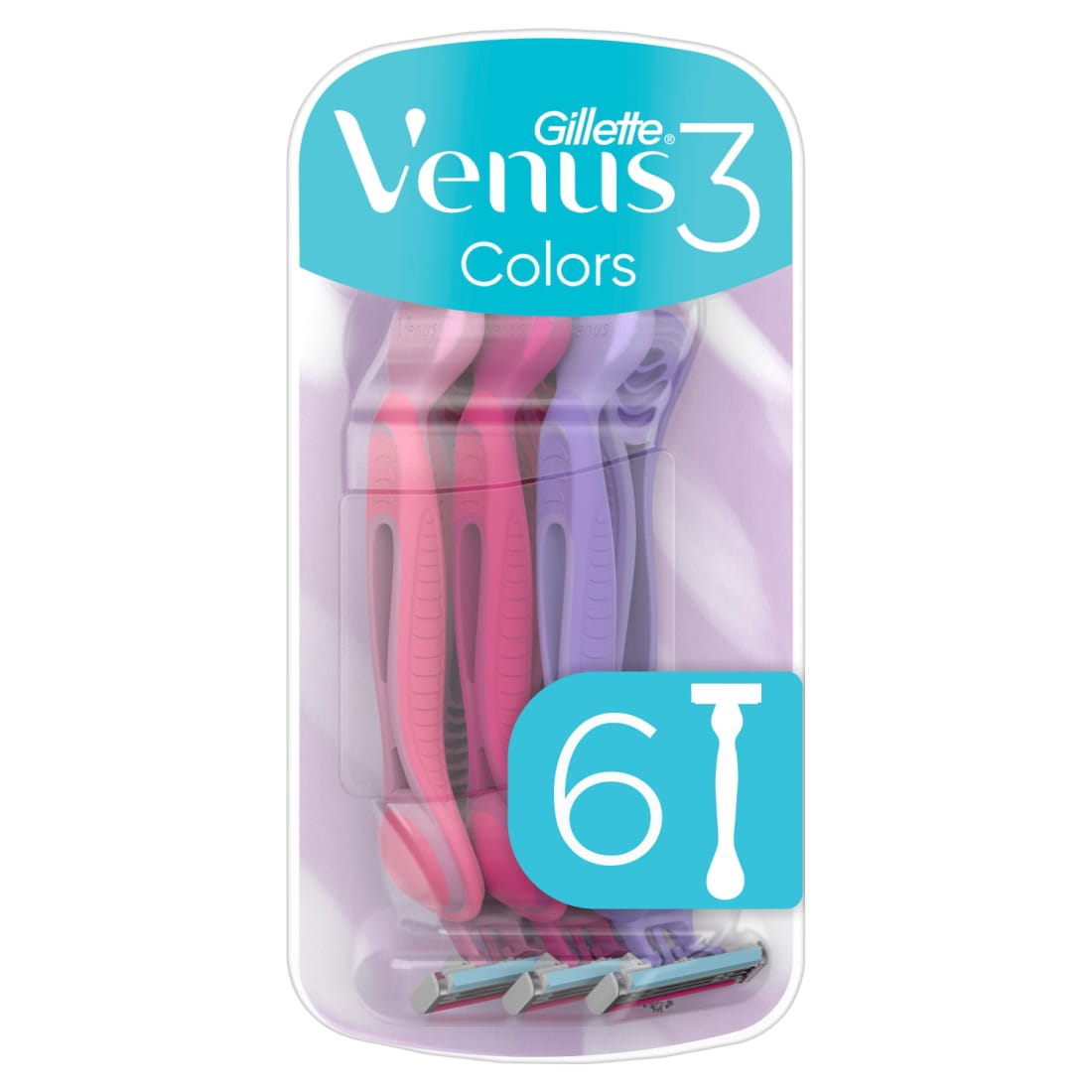 Vienk. skustuvai VENUS 3 Yel, 6 vnt.