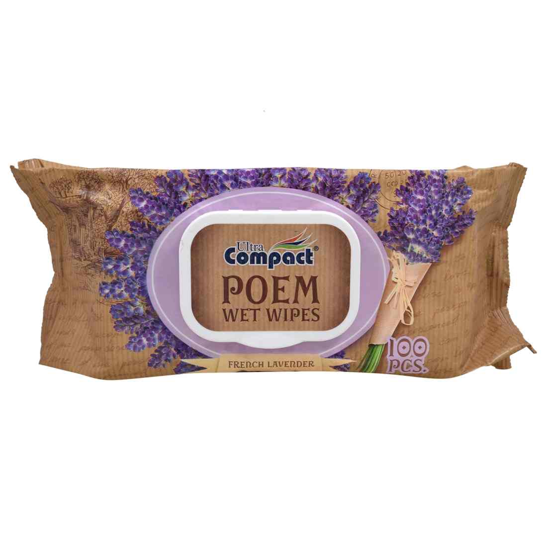 Drėg. serv. COMPACT FRENCH LAVENDER, 100vnt.