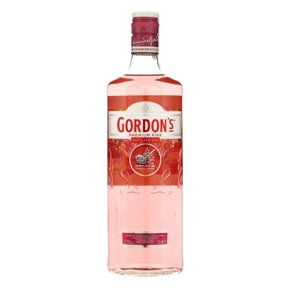 Džinas GORDON'S PINK, 37,5 %, 0,7l