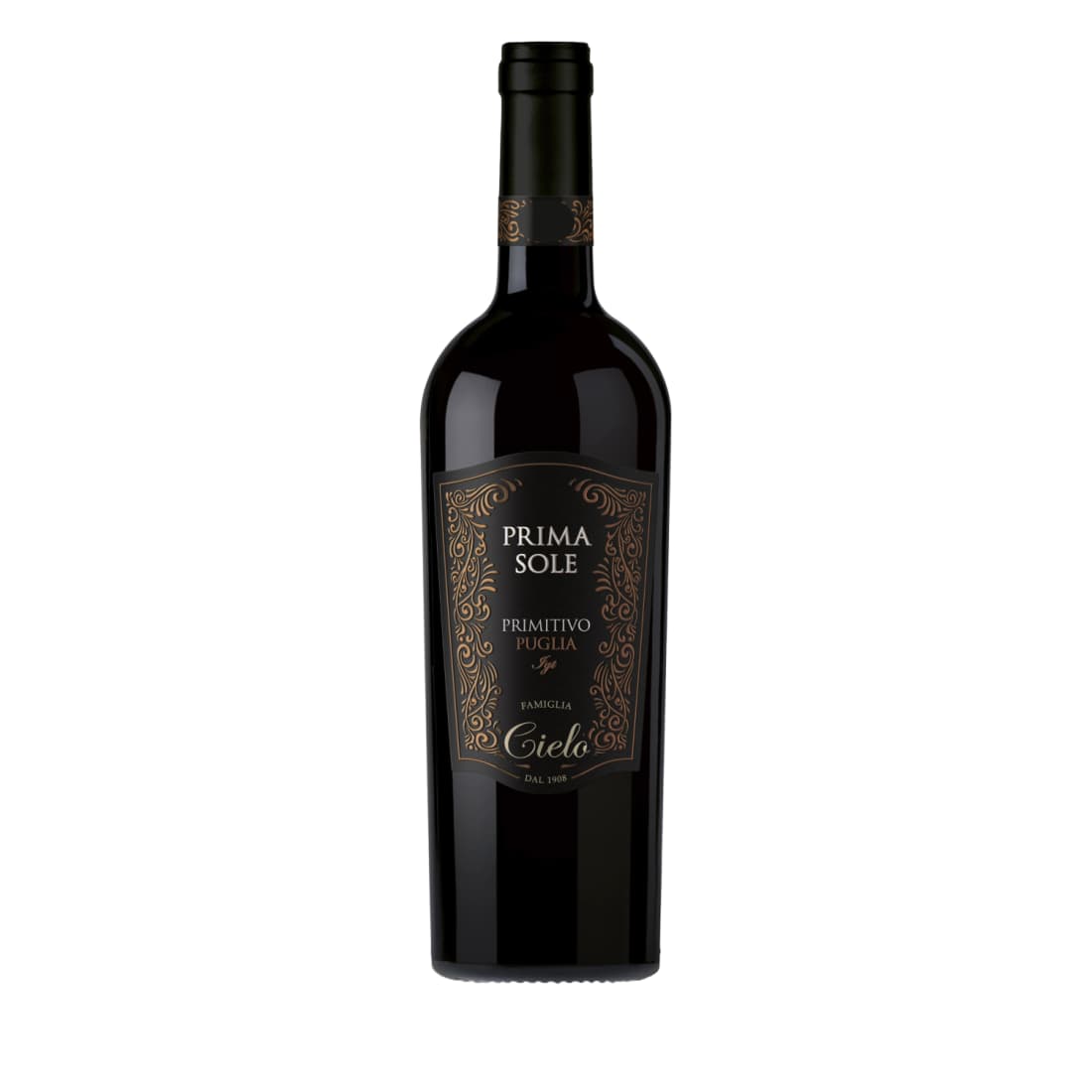 Raud. sausas vynas CIELO PRIMITIVO, 0,75l
