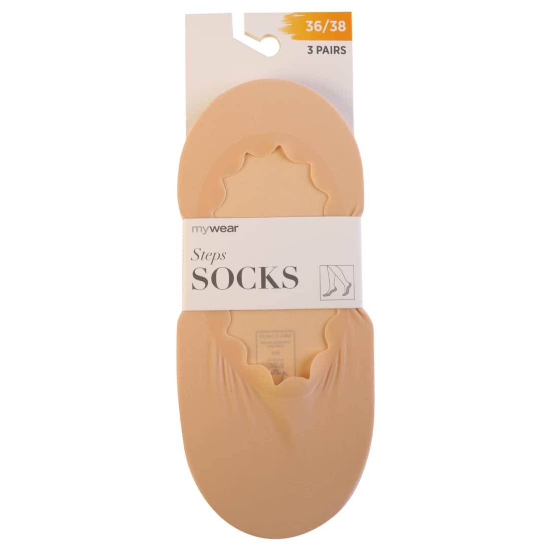 Mot. kojinės pėd. MYWEAR, 3 poros, 36 / 38