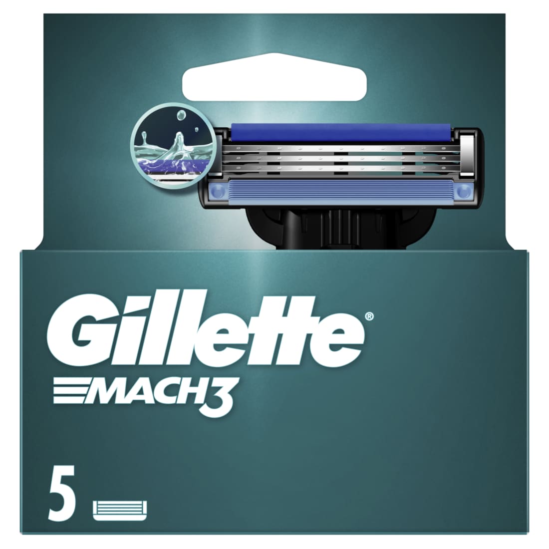 Sk.Vyrams Galvutės Gillette Mach3, 5vnt
