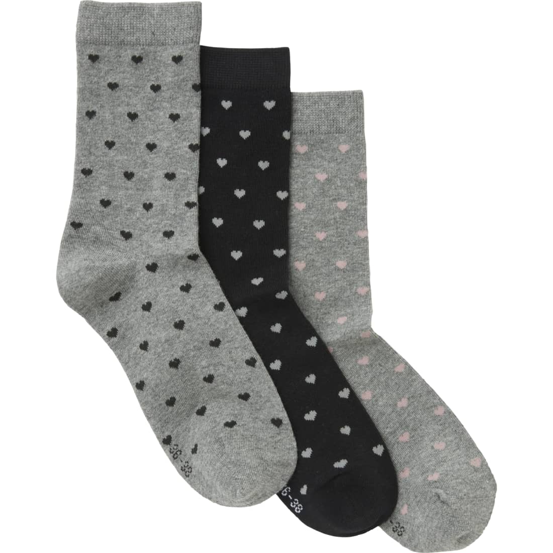 Moteriškos kojinės I LOVE ECO, 3 poros, 36-38
