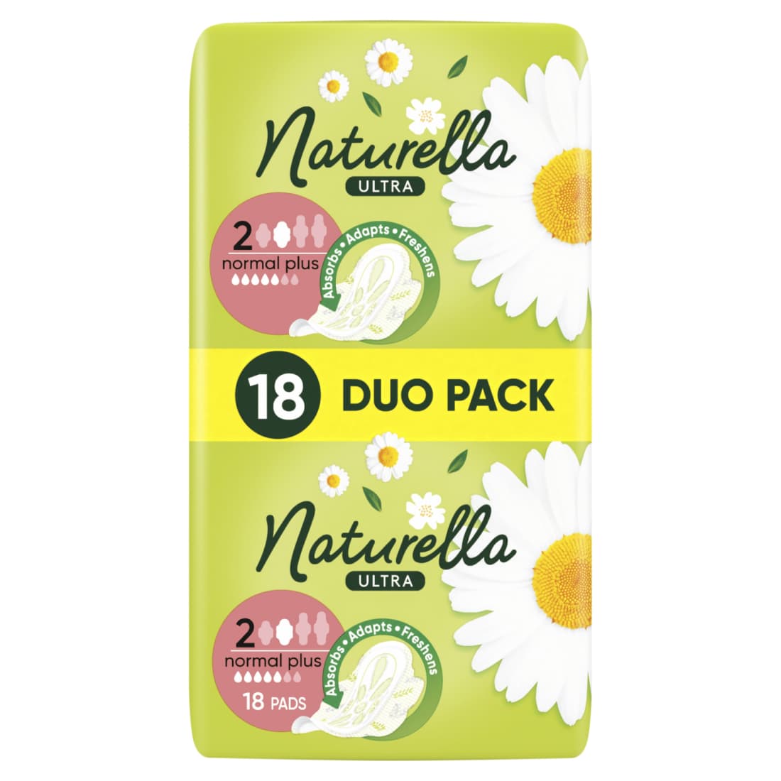 Hig. paketai NATURELLA NORMAL PLUS S2, 18 vnt