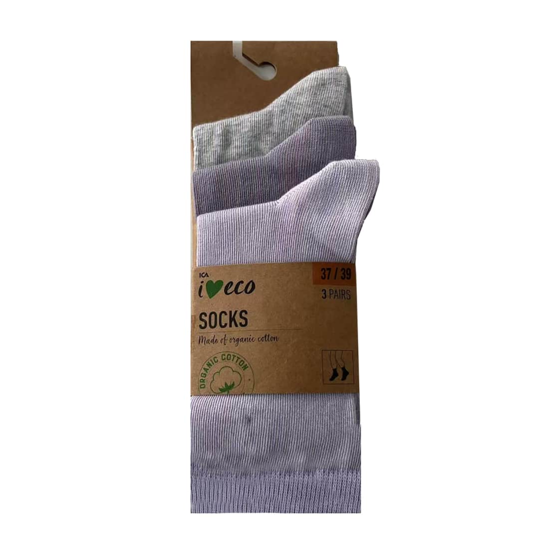 Vaiki. kojinės I LOVE ECO 3 poros 37-39