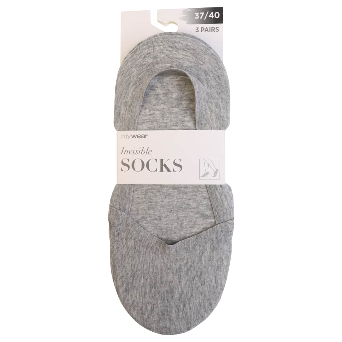 Moteriškos pėdutės MYWEAR, 3 poros, 37 / 40