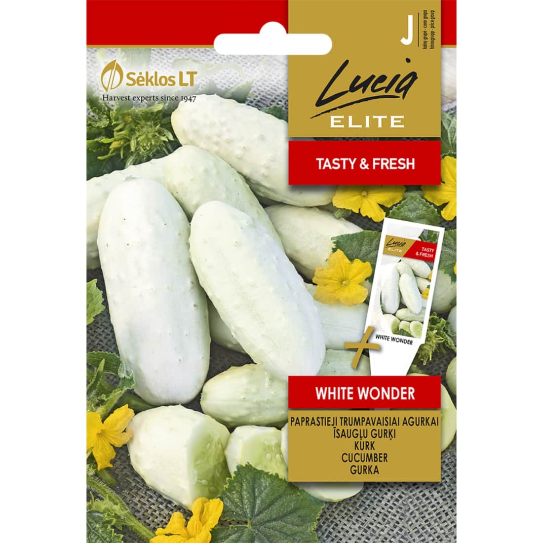 Agurkų sėklos LUCIA ELITE WHITE WONDER