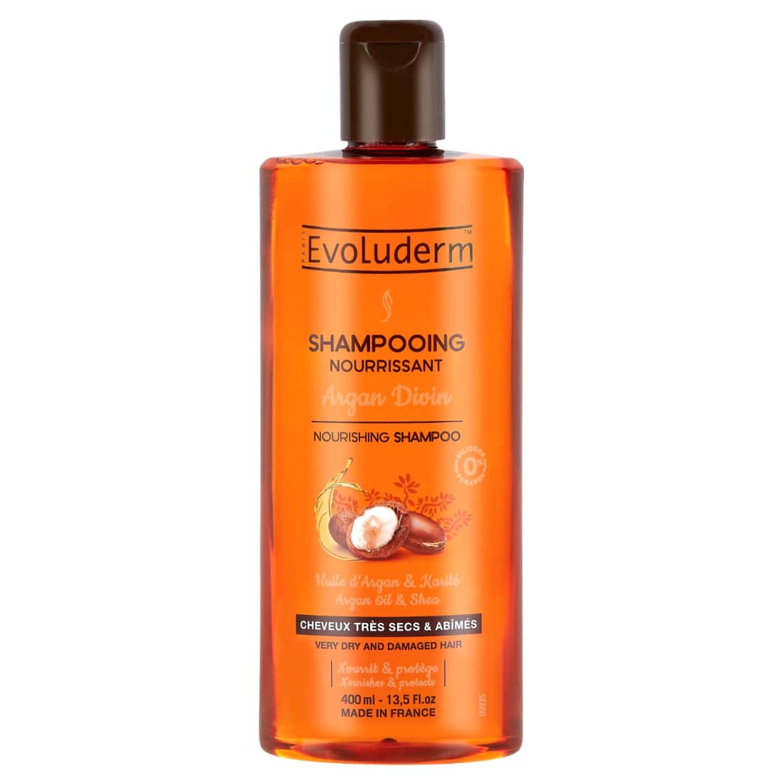 Šampūnas ARGAN DIVIN EVOLUDERM, 400 ml