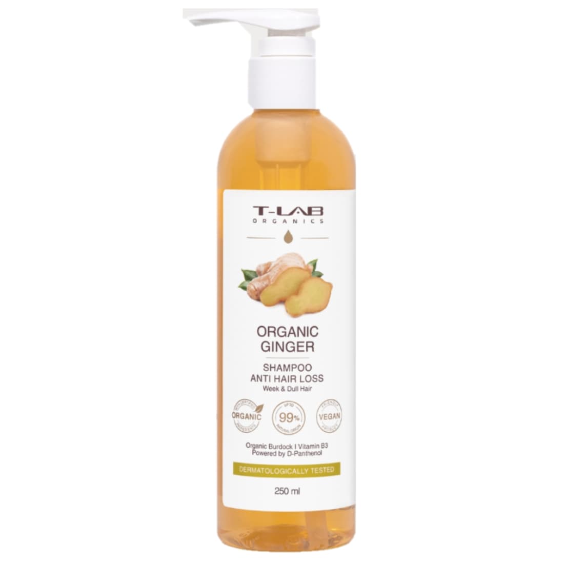Šamp. nuo plaukų slink. T-LAB ORGANICS, 250ml