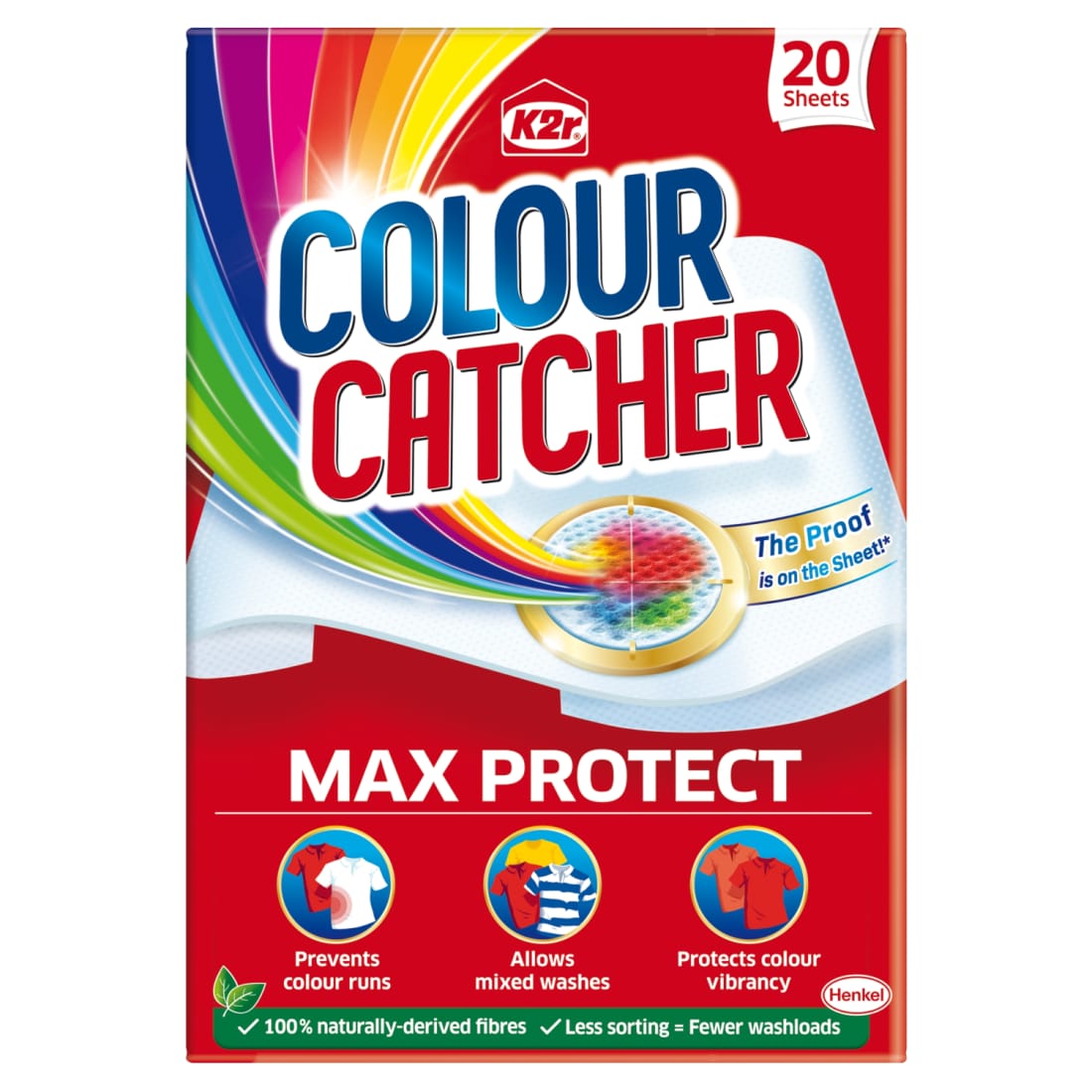 Sk.lapeliai K2R Colour Catcher, 20 vnt.