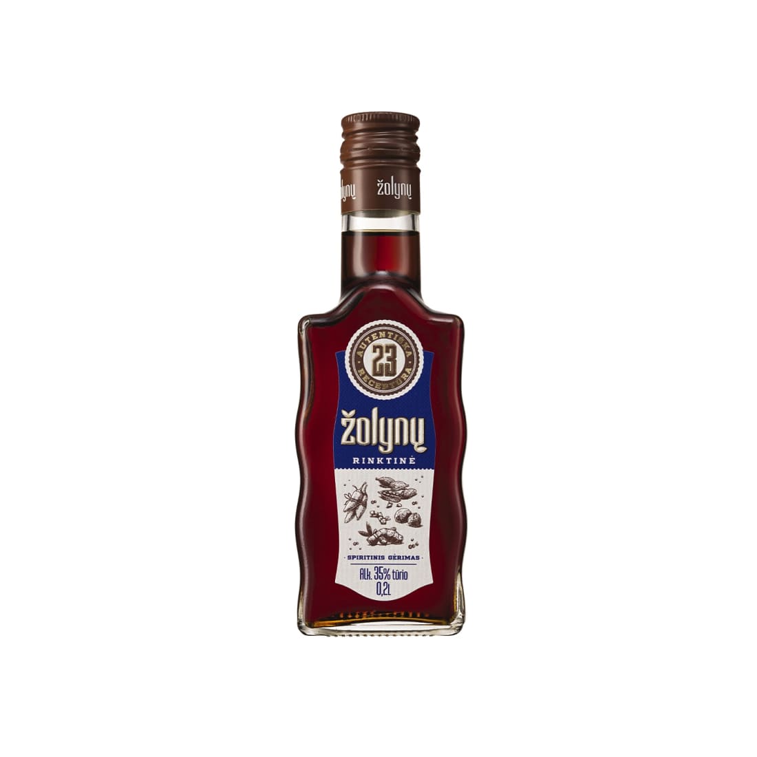 Spir. gėr. ŽOLYNŲ RINKTINĖ, 35 %, 0,2 l