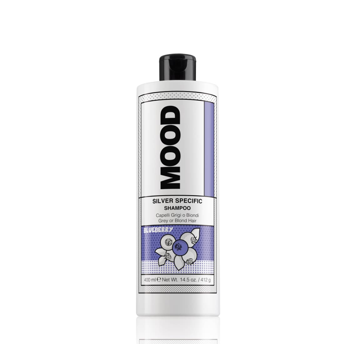 Plaukų šampūnas MOOD SILVER SPECIFIC, 400 ml