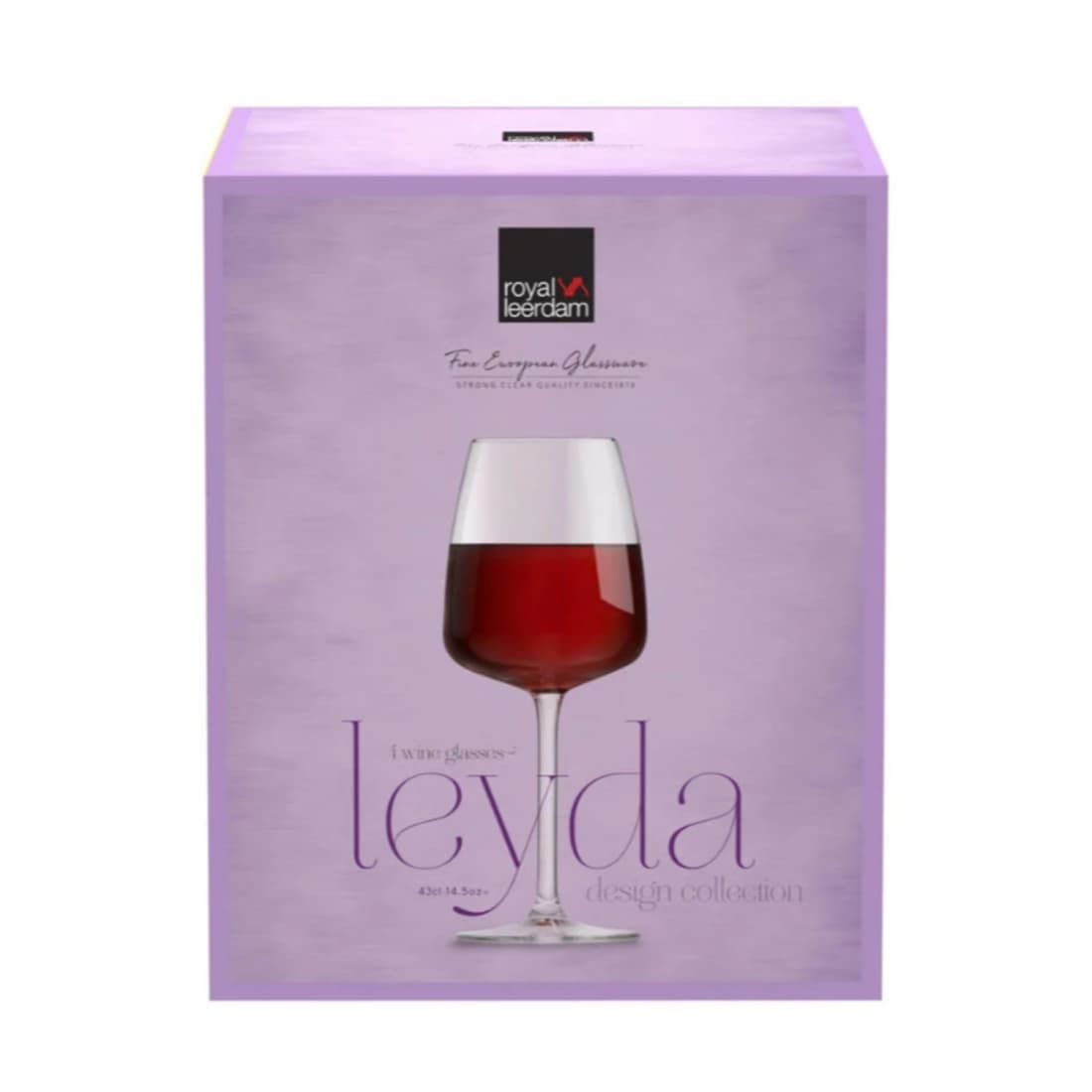 Vyno taurės RL LEYDA, 430 ml, 4 vnt