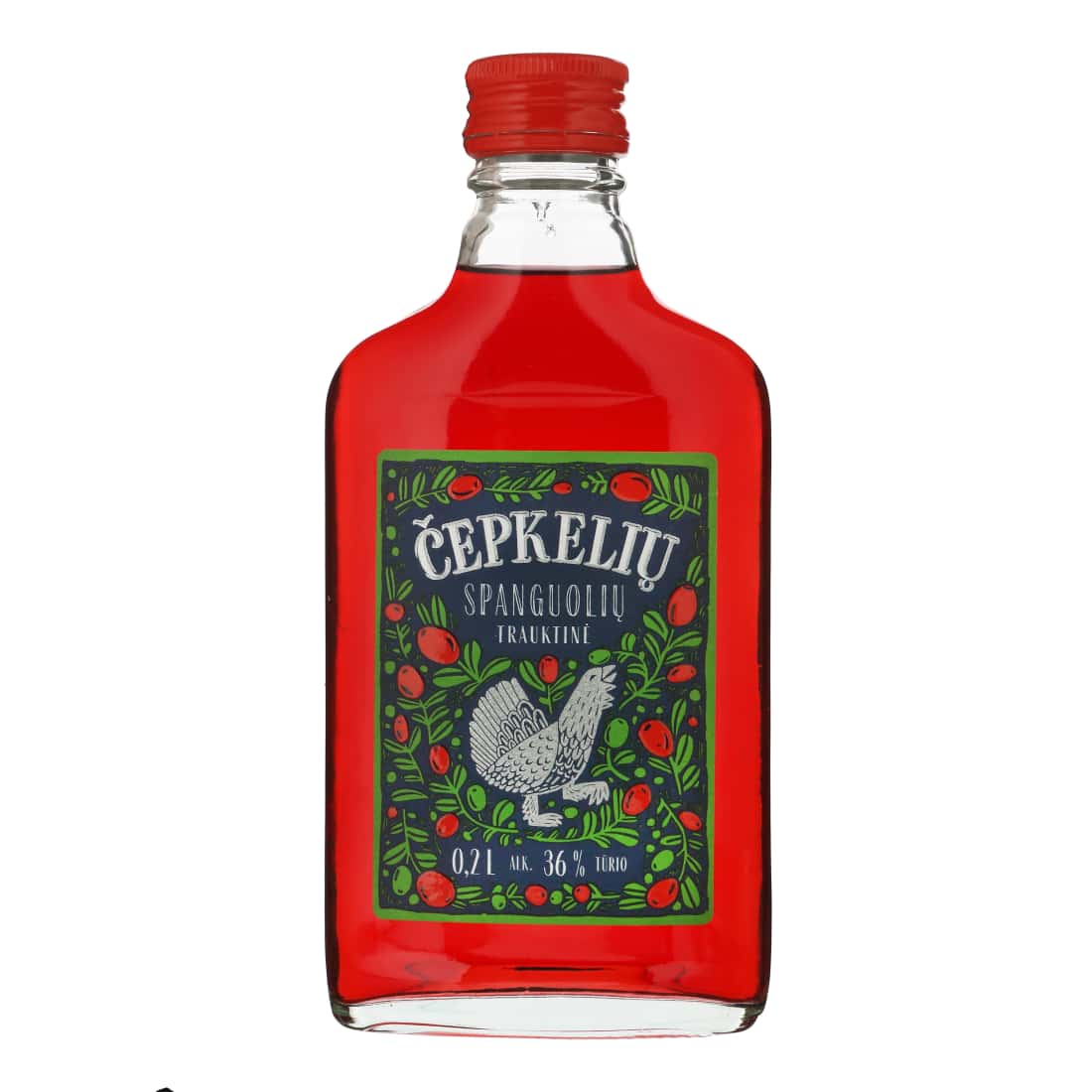 Trauktinė su spang. sultim ČEPKELIŲ 36%, 0,2l
