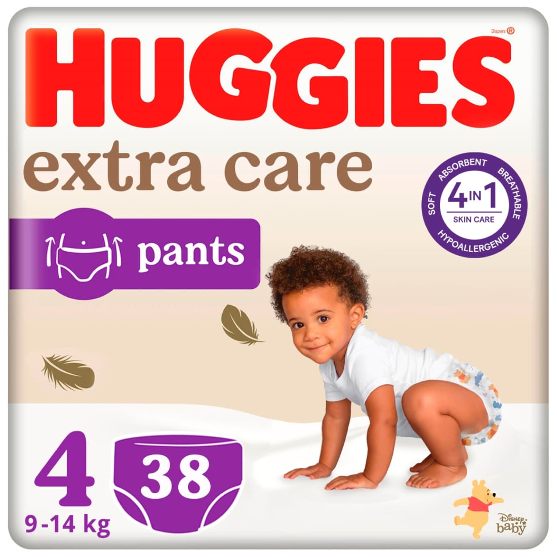 Kelnaitės HUGGIES EXTRA CARE PANTS, 4, 38 vnt
