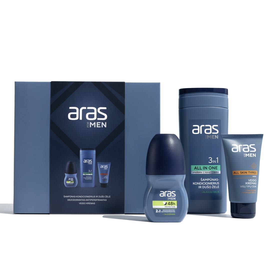Odos priežiūros rinkinys vyrams ARAS