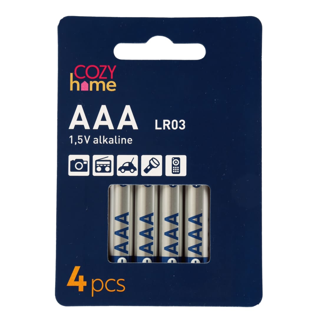 Baterijos COZY HOME AAA 1,5 V LR03, 4 vnt