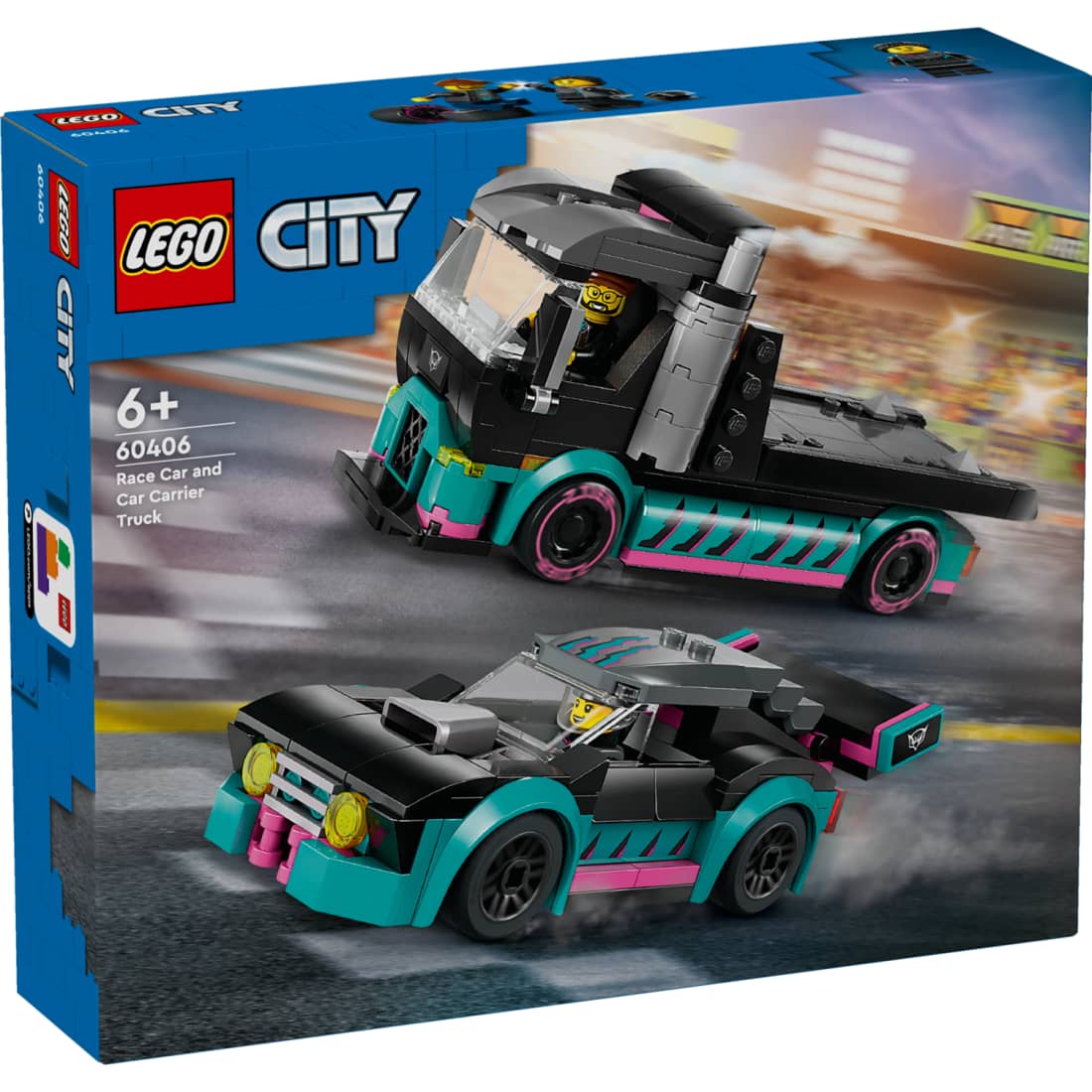 Konstr. LEGO Lenk. Aut. Ir Sunkvežimis 60406