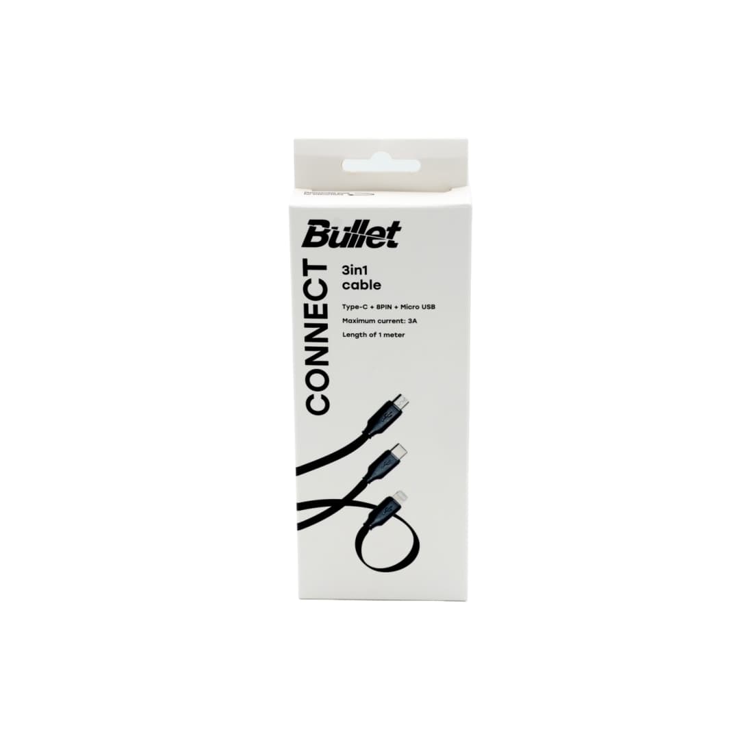 Laidas BULLET 3 in 1, MICRO, USB-C, 8PIN