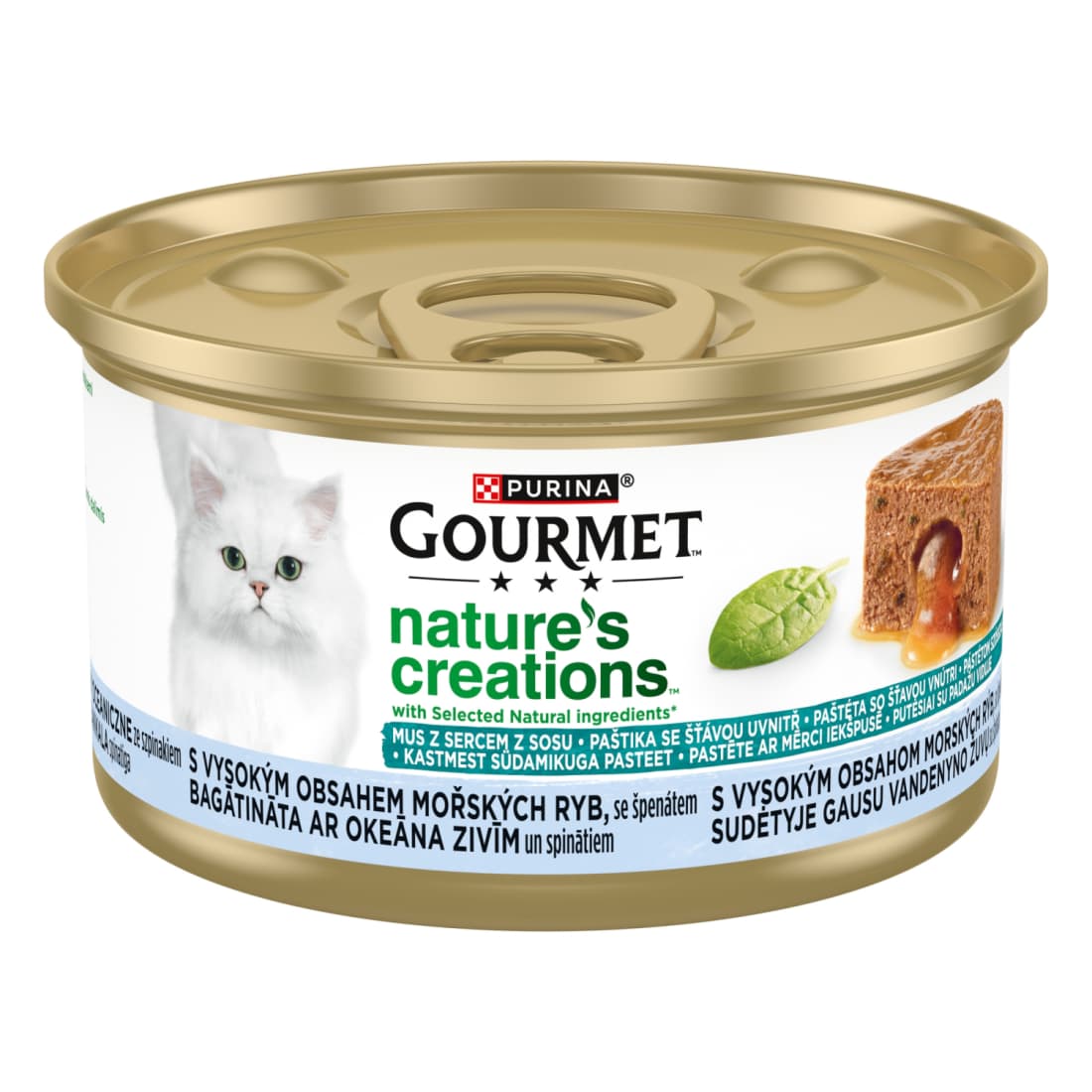 Paštetas su žuvimi, špin. GOURMET NAT., 85 g