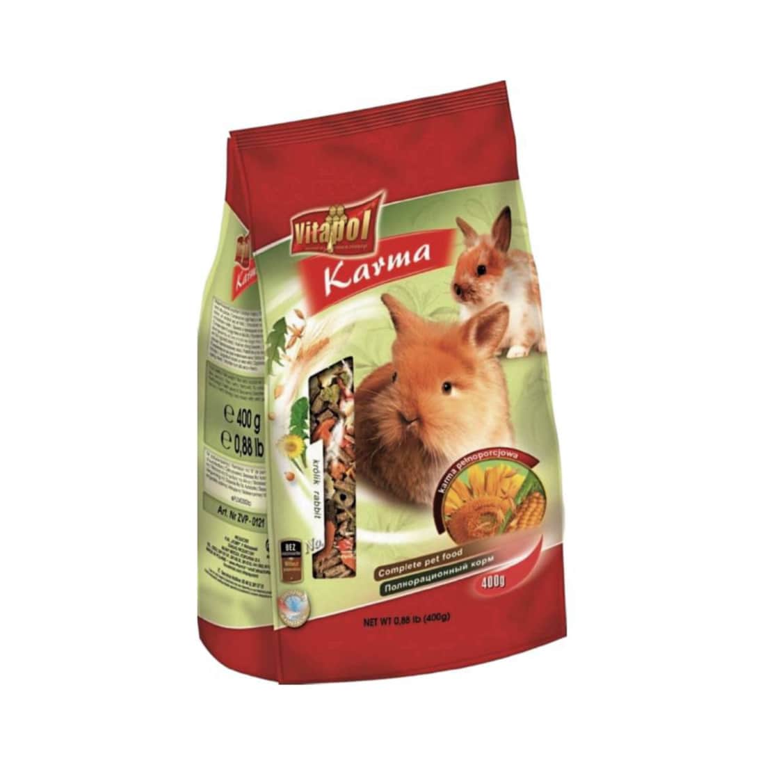 Visavertis maistas triušiams VITAPOL, 400 g