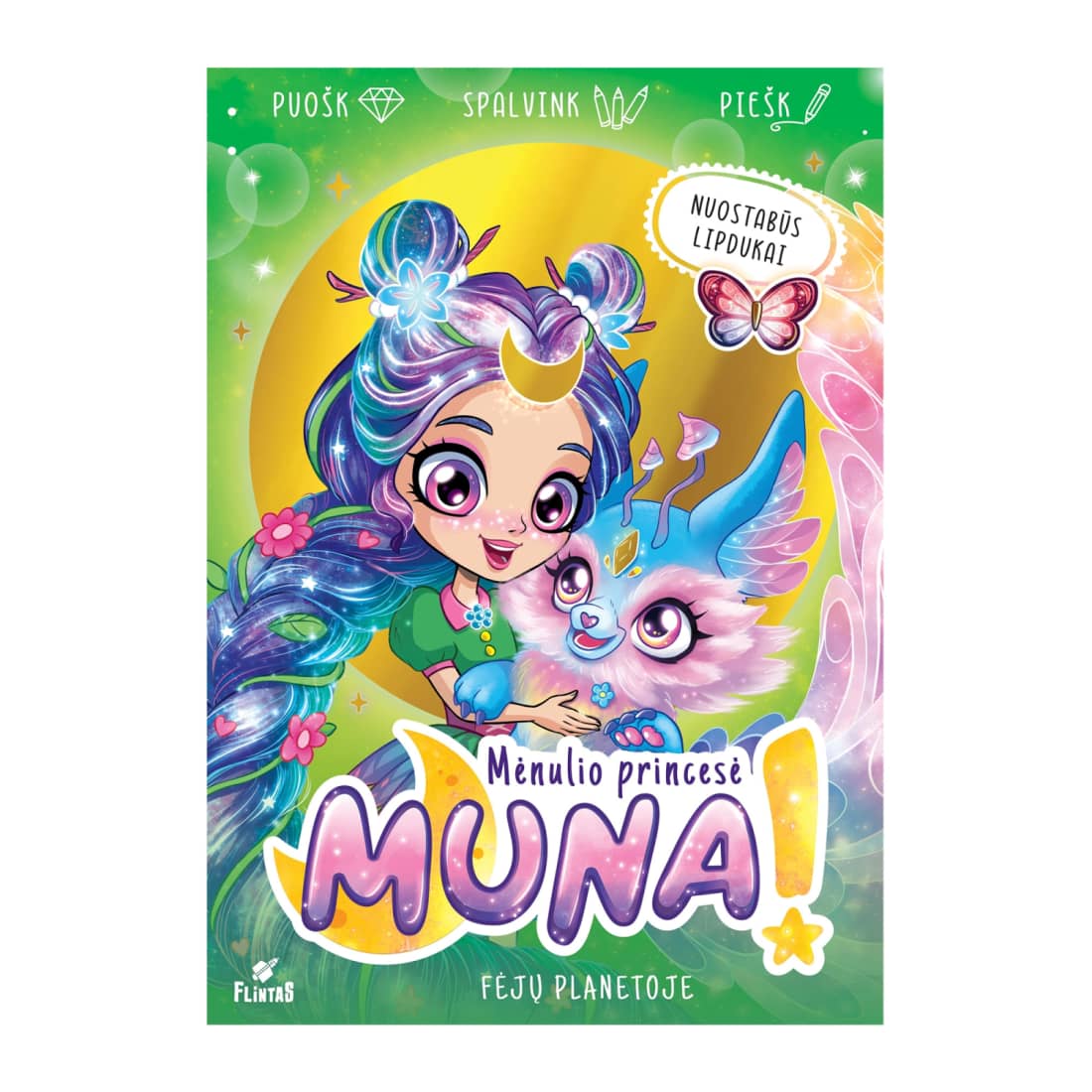 Spalvinimo knyga MUNA MĖNULIO PRINCESĖ