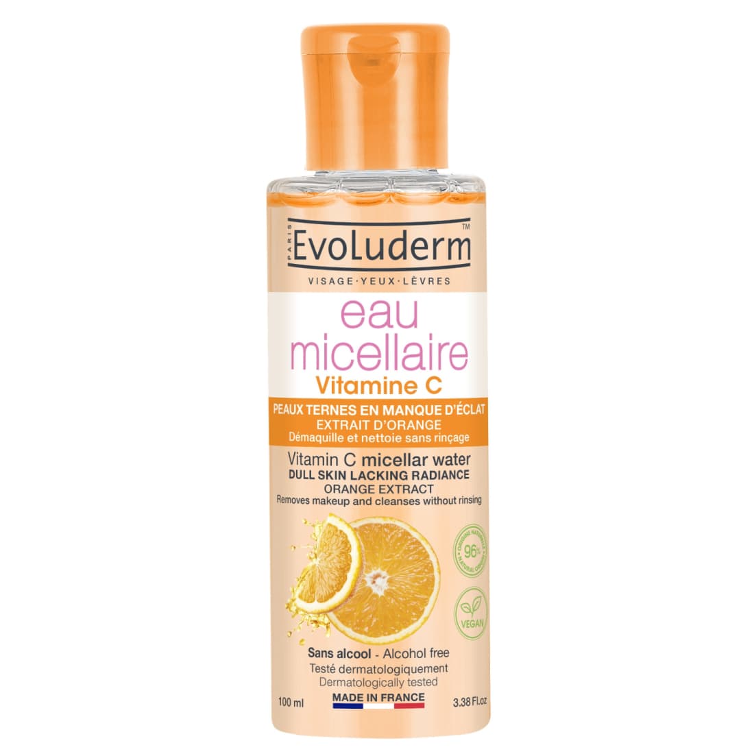 Micelinis vanduo EVOLUDERM su vit. C, 100 ml