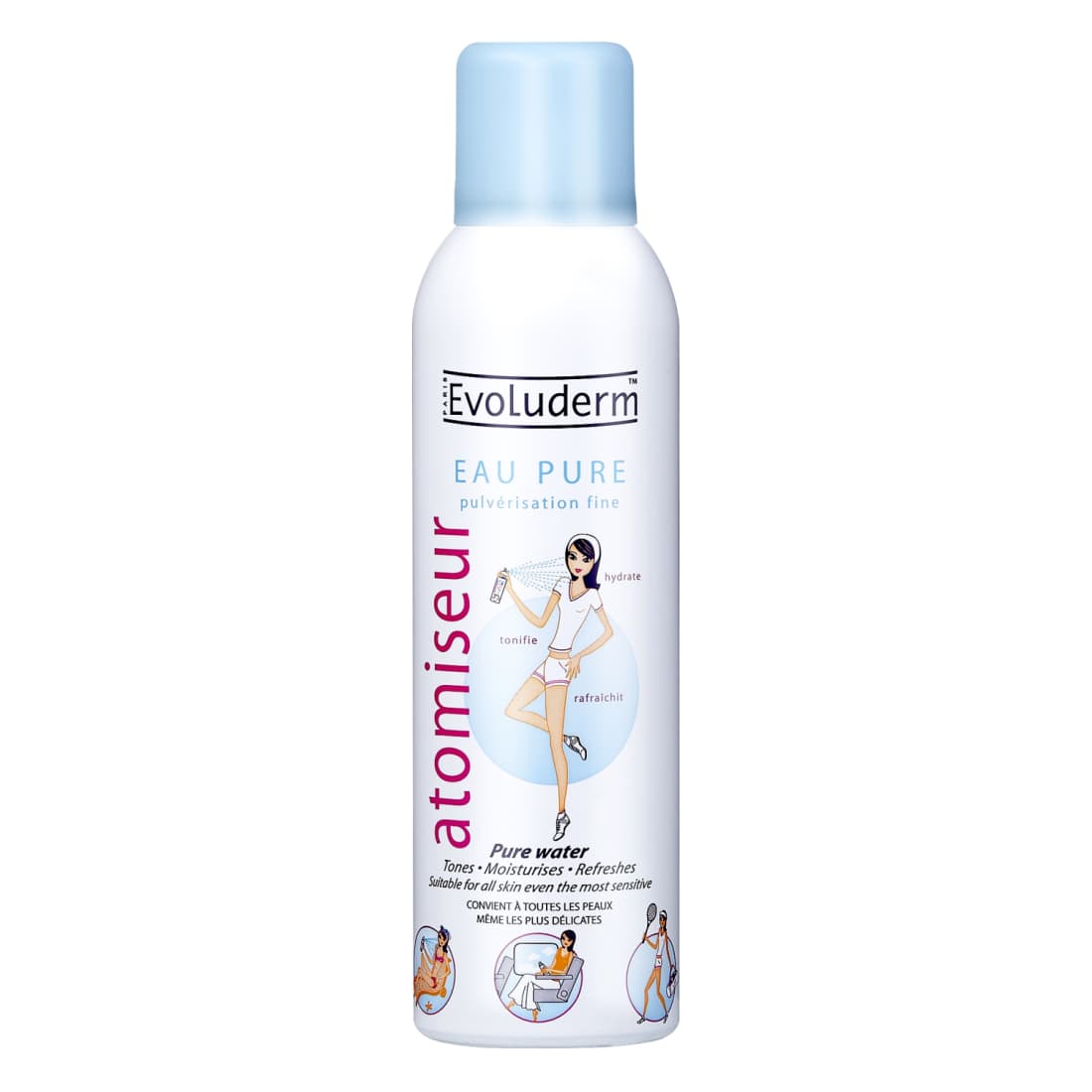 Grynas vanduo EVOLUDERM, 150 ml