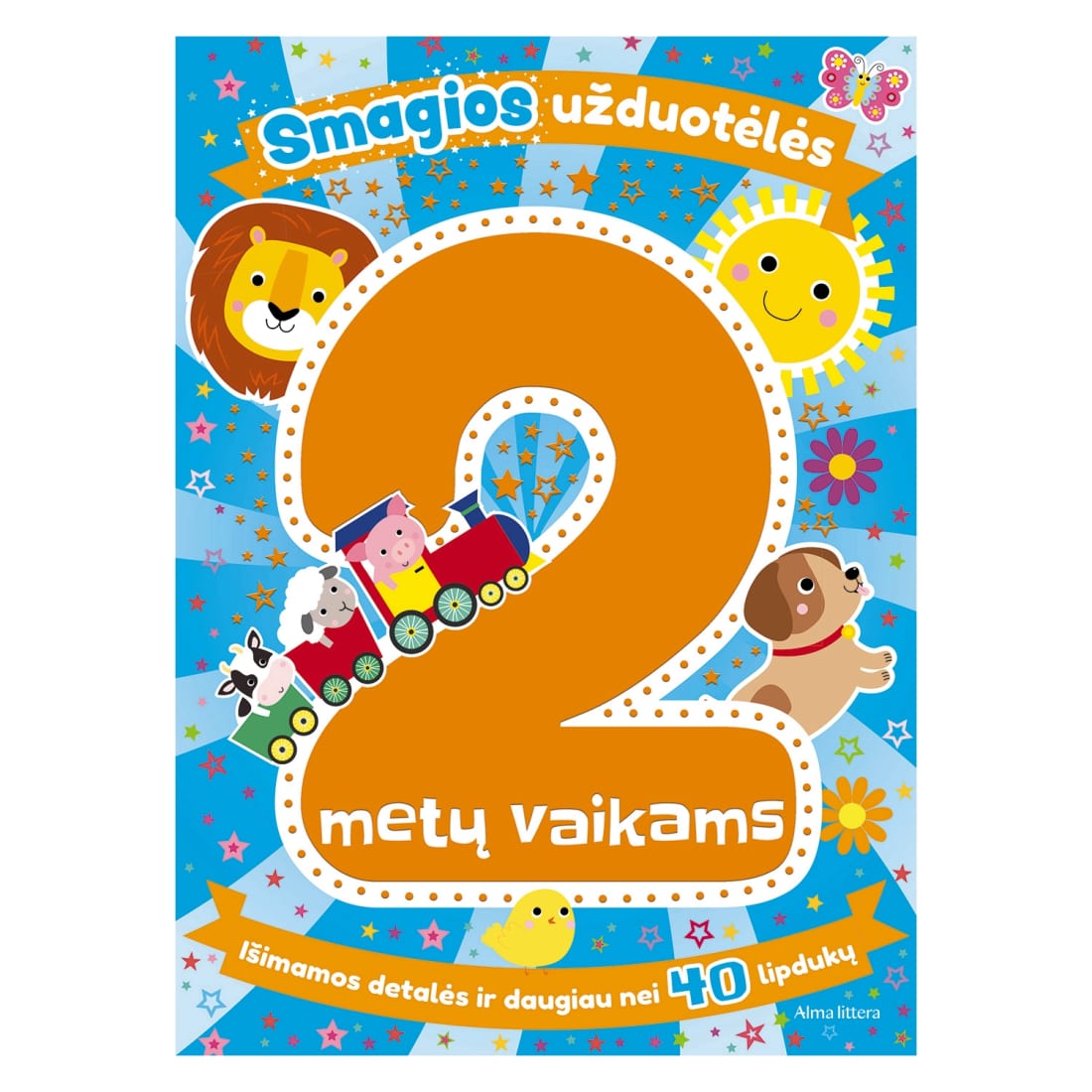 Spalv. knyga SMAGIOS UŽDUOTĖL. 2 METŲ VAIKAMS