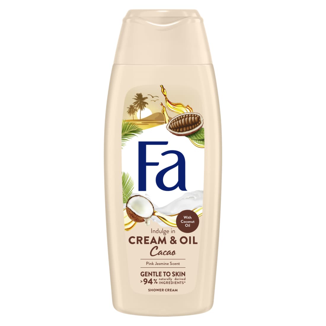 Dušo gelis FA CREAM & OIL CACAO, 400 ml