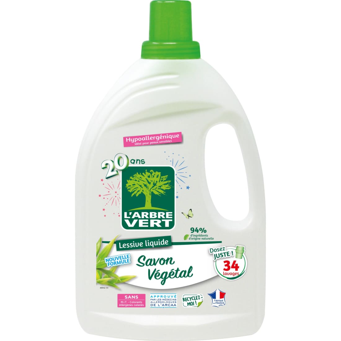 Skalb. priemonė L ARBRE VERT, 34 sk. 1,53 l
