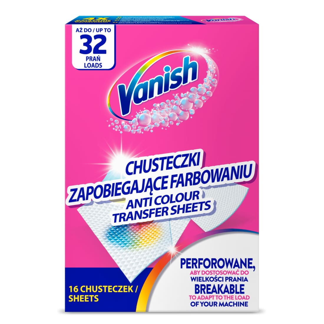 Serv. apsaug. spalv. VANISH COL.PROT., 16 vnt