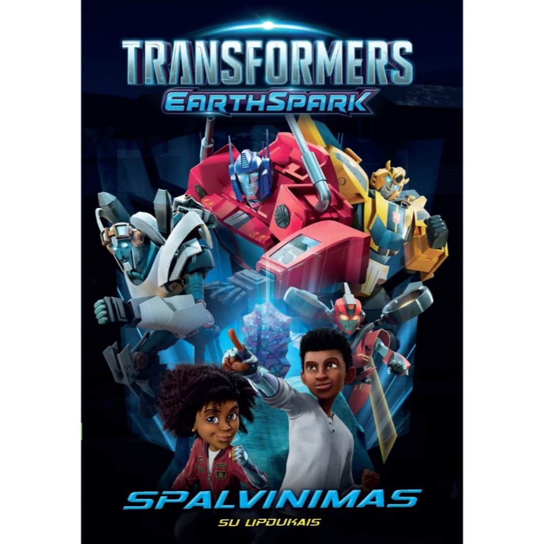 Spalv. kn. TRANSFORMERIAI. SU LIPDUKAIS
