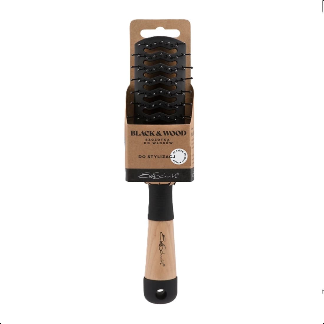 Plaukų šepet. ZENNER BLACK&WOOD, 24 cm, 1 vnt