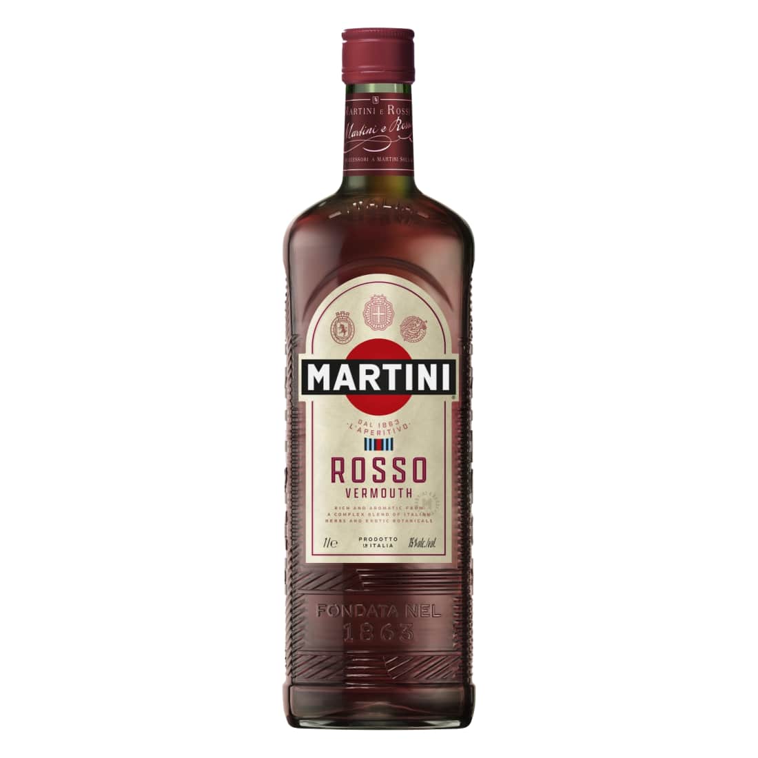 Vermutas MARTINI ROSSO, 15 %, 1 l