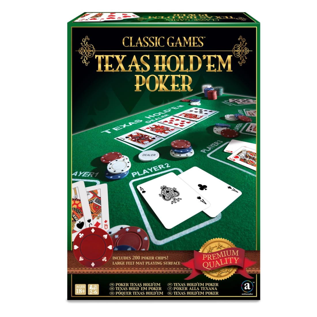 Kortų žaidimas AMBASSADOR TEXAS POKER
