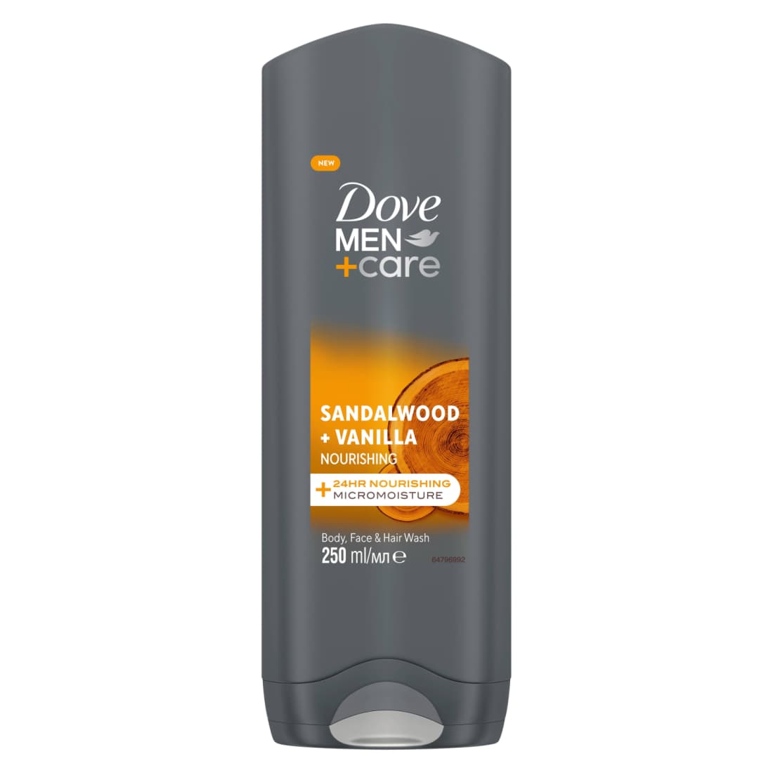 Dušo želė DOVE MEN SAND&VANILLA, 250 ml