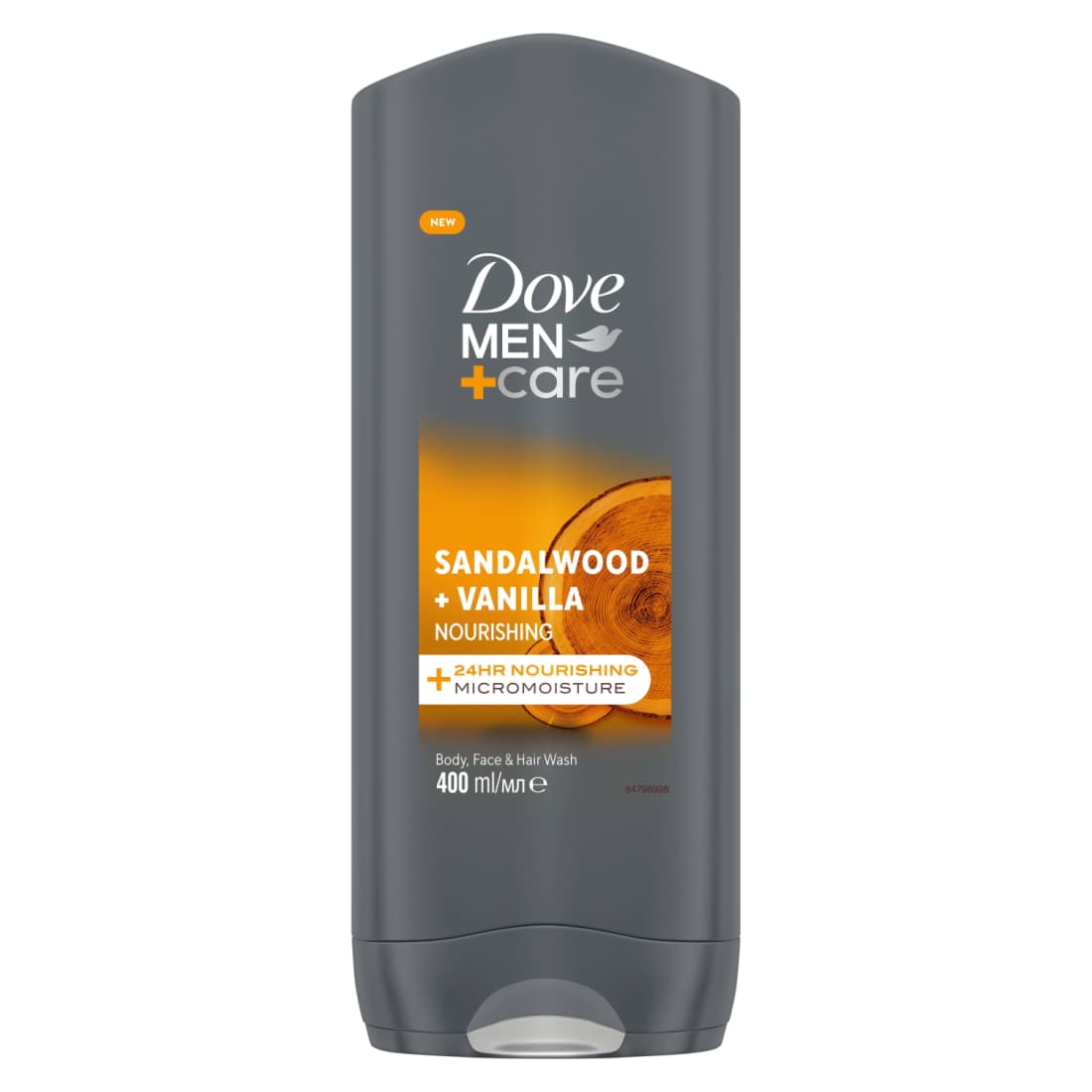 Dušo želė DOVE MEN SAND&VANILLA, 400 ml