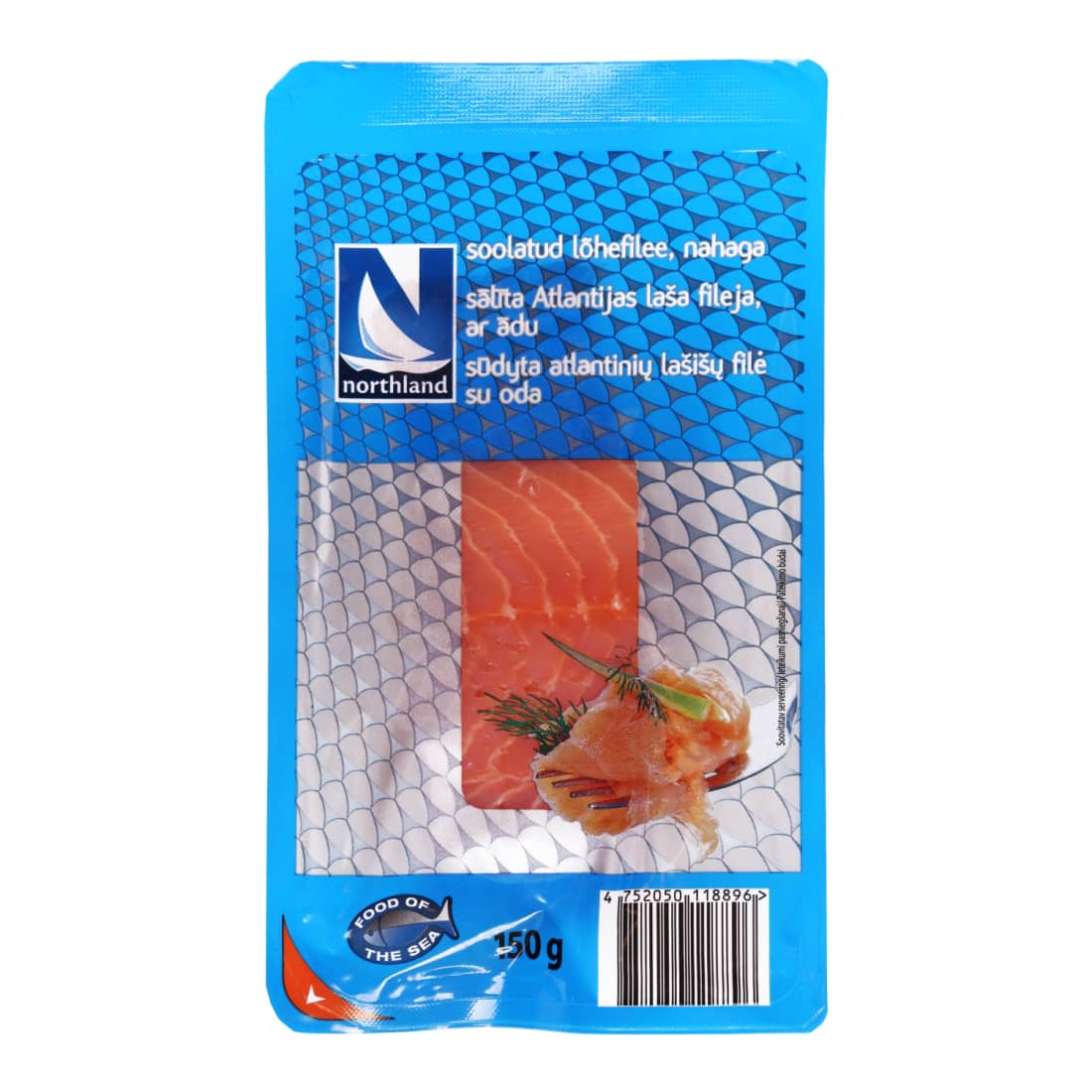 Sūdytos lašišos filė NORTHLAND, 150 g