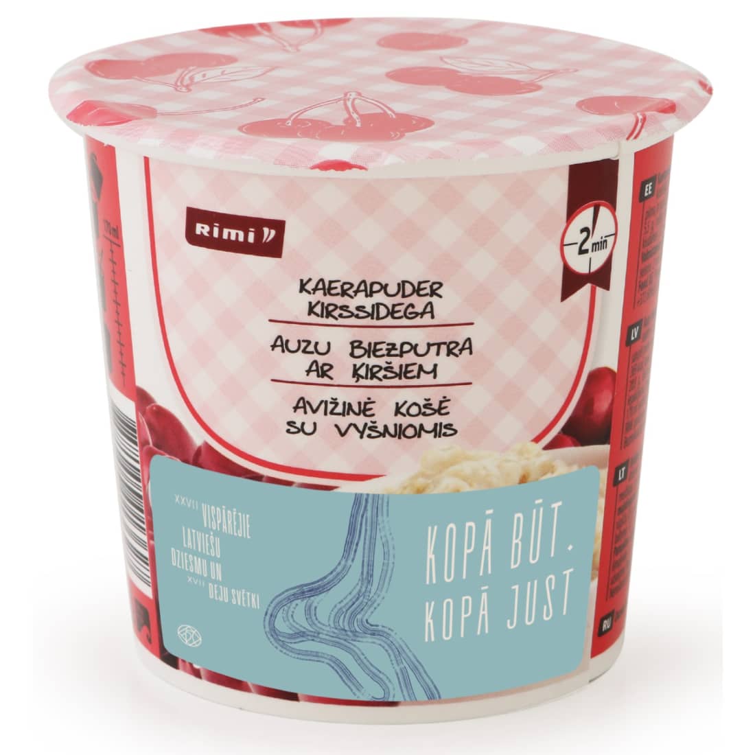 Avižinė košė su vyšniomis RIMI, 55 g